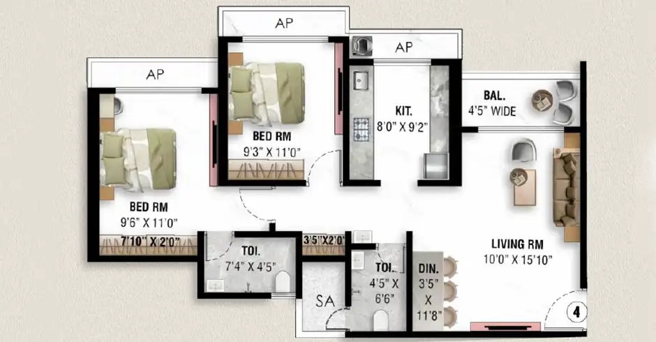 Siyara Heights Godrej Hills Floor Plans